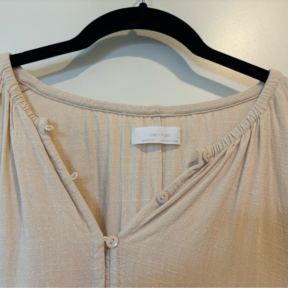 OAK + FORT Short Sleeve Dress with Belt - Picture 5 of 7